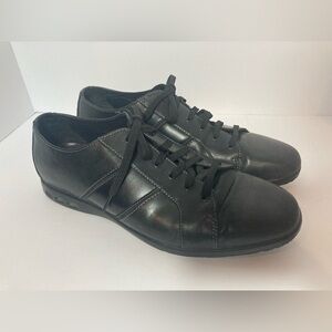Rockport adidas torsion black tie shoes sneakers size 10.5M leather upper